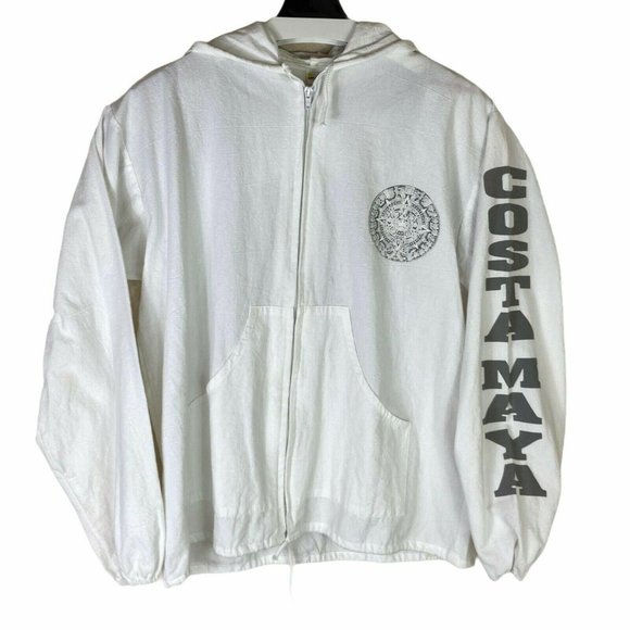 Art on T’s Other - Vintage Costa Maya Mexican Travel Hoodie Large